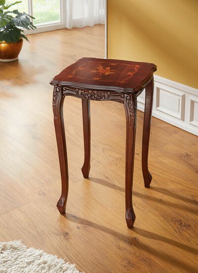 Bijzettafel met inleg en stevige poten 