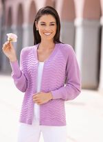 Cardigan met cloqu&eacute;structuur 