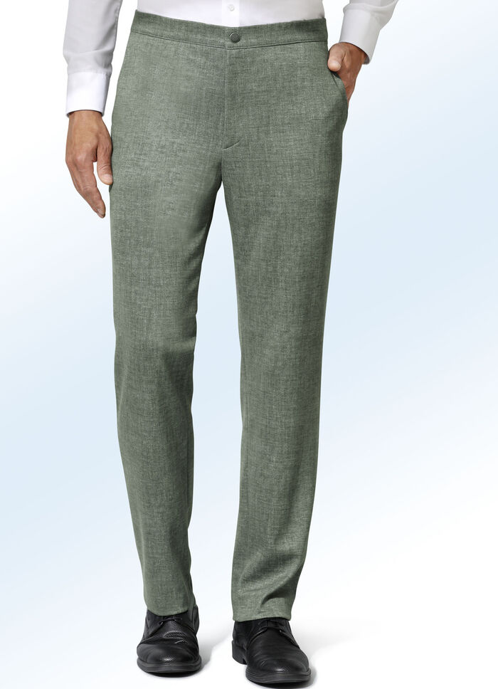 Broek "Klaus Models" in 3 kleuren OLIJFGROEN