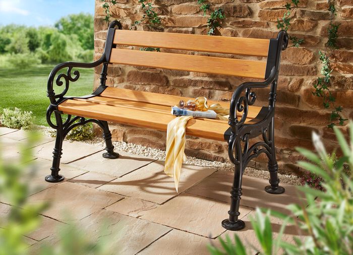 Comfortabele 2-zits tuinbank in houtlook 