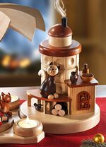 ZEIDLER Erzgebirge decoraties van hout NATUURBRUIN