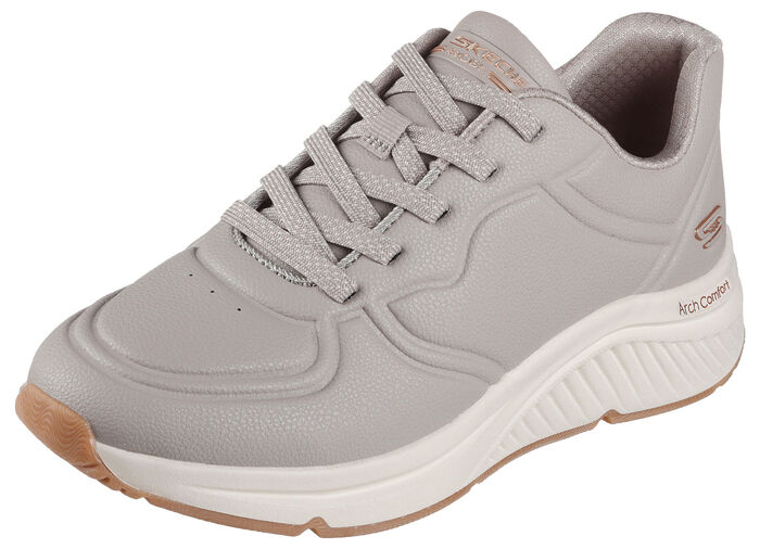 SKECHERS, sportieve damessneakers, met veters TAUPE