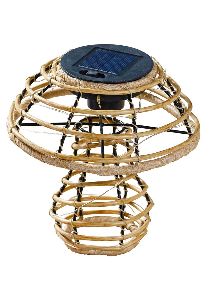 LED-Pilz aus Kunstrattan 