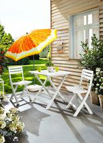 UV-bestendige balkonset, 3-delig WIT