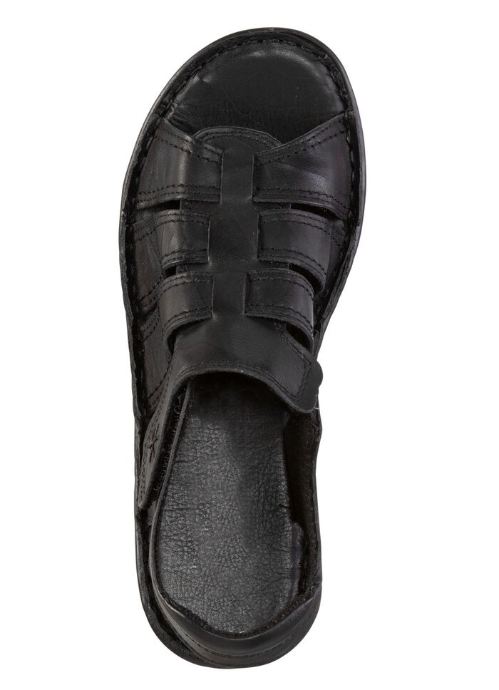 ELENA EDEN sandaal gemaakt van nappaleer met een subtiele gekreukelde structuur 