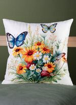 Kussensloop met fluweellook 