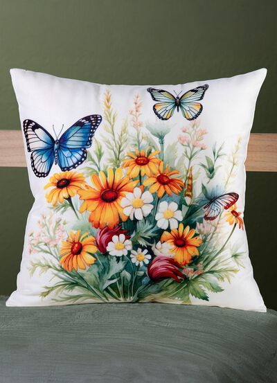 Kussensloop met fluweellook 