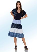 Jurk met uitgebreid borduurmotief 