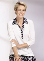 Poloshirt met contrasterende afwerking 