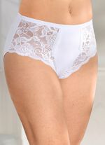 Set van vier slips met elastische kant 