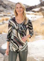 Shirt met schitterende all-over print 