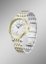 Roterend quartz herenhorloge met roestvrijstalen bandkast 