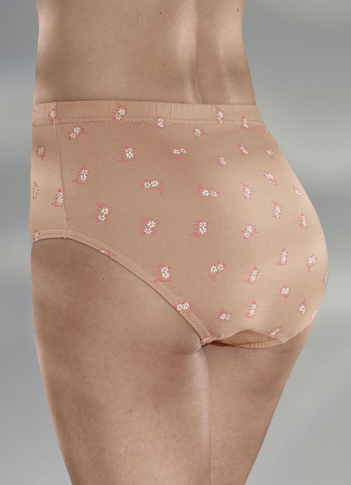 Set van vier slips met bloemdessin 