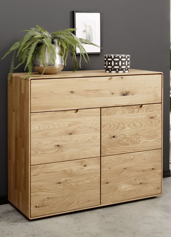 Fantastische ladekast van massief hout WILDE EIK