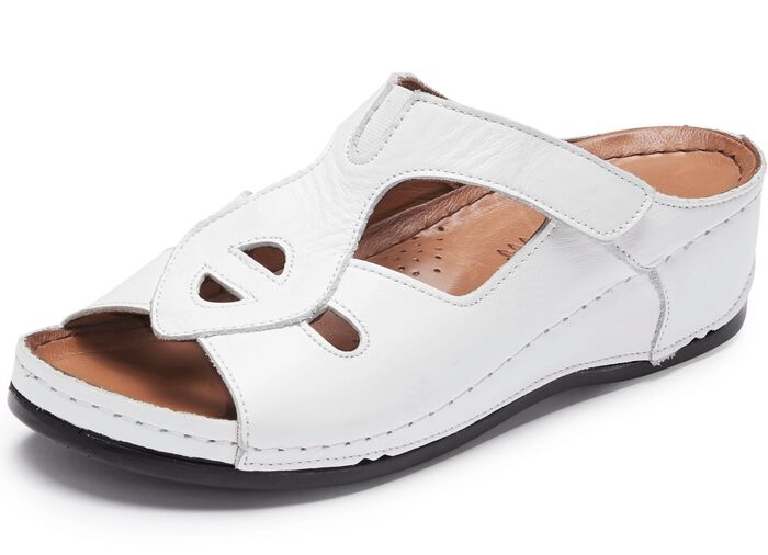 Gemini muiltjes met decoratieve elastische band WIT