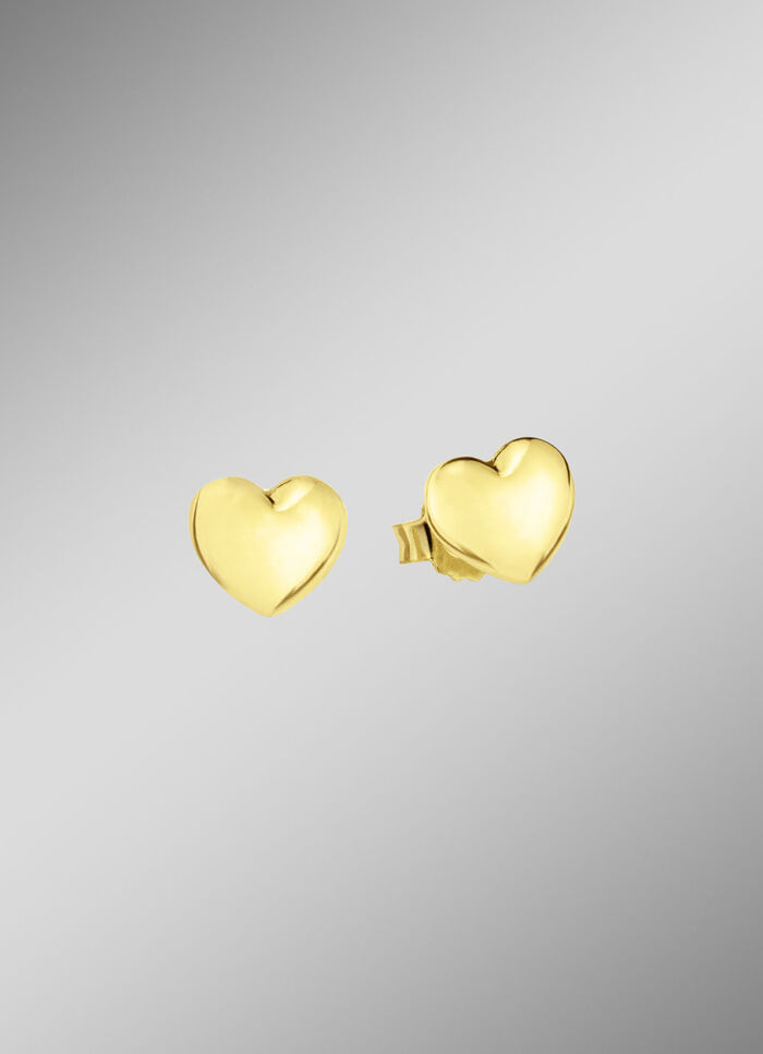 Tijdloos elegante hartoorbellen van 925 zilver 