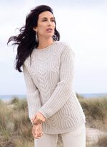 Trui van zachte, grove breistof 