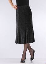 Elegante glinsterende paneelrok 