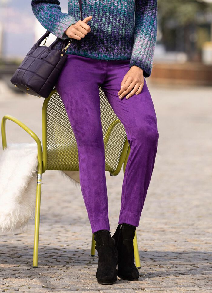 Zijdezachte broek tot op de enkel 