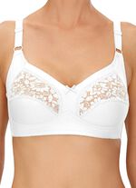 Naturana 2-pack bh met kant in de bovencups 