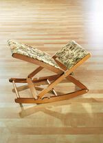 Hoogwaardige verstelbare houten voetschommel 