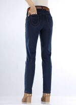 Jeans met een slimme zakoplossing DONKERBLAUW