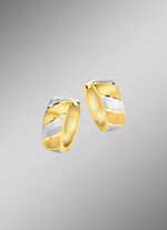 Stijlvolle creolen in een stijlvolle bicolor look 