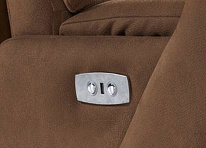 Comfortabele relaxfauteuil met hoogwaardige textielbekleding BRUIN