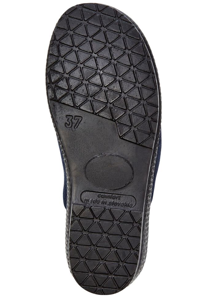 Tweepack klassieke damespantoffels, breedte H, met elastische band 