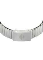 Master Time radiogestuurd dameshorloge met roestvrijstalen trekkoord 