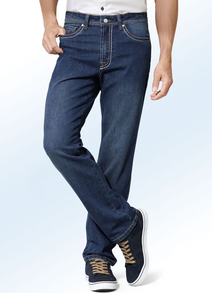 Jeans in 2 kleuren DONKERBLAUW