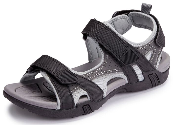 Trekkingsandaal met drie praktische klittenbanden 