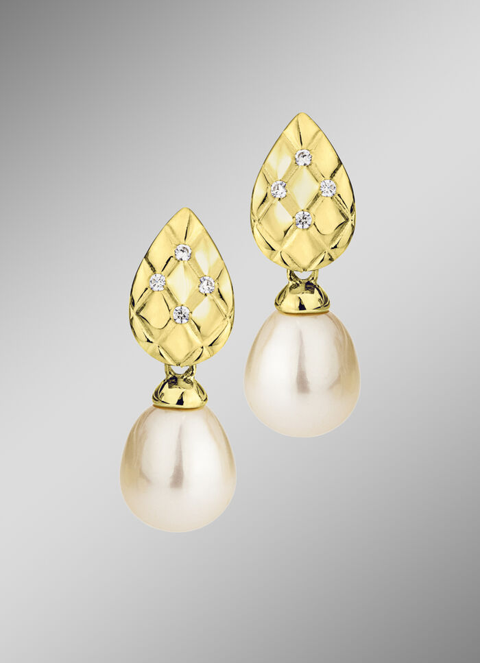 Oorbellen met gekweekte zoetwaterparels 