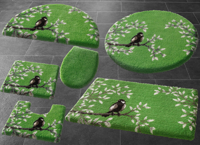 Badkamerset met antislip-onderkant, van Grund GROEN