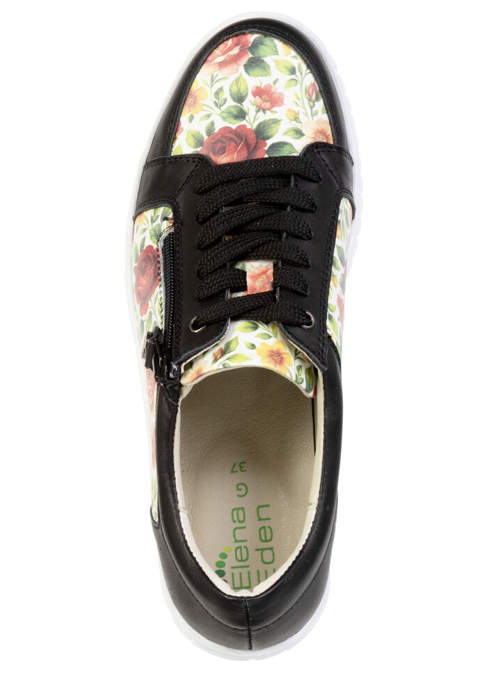 ELENA EDEN, stijlvolle damessneakers, breedte G, met uitneembaar voetbed SCHWARZ