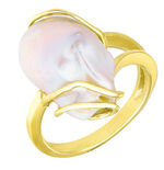 Elegante damesring met zoetwaterkweekparel 