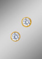 Massieve oorbellen met briljanten 