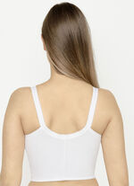 Susa bh in lang model, met sluiting vooraan WIT