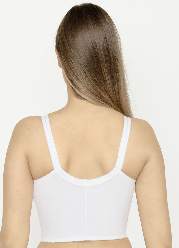 Susa bh in lang model, met sluiting vooraan WIT