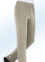 ‘Klaus Modelle‘ pull-on-broek met elastiek in 4 kleuren ZAND