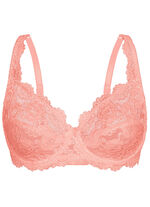 Sassa twee-pack elastische kanten beugelbeha 1X KORALLE, 1X WEISS