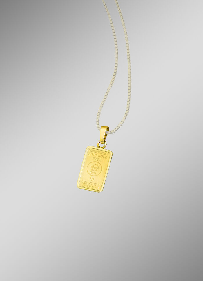 Prachtige fijne hangers van goudstaven