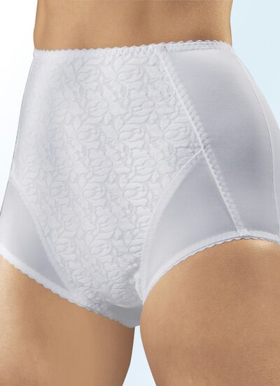 Set van twee slips met kanten inzetten 