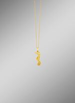 Zeepaardje hanger met structuur 