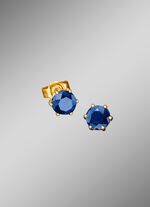 Oorbellen met saffier 