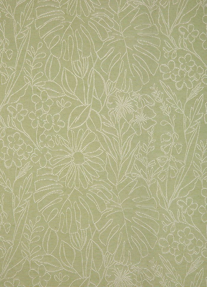 Prachtig gordijn met geborduurd ontwerp GROEN