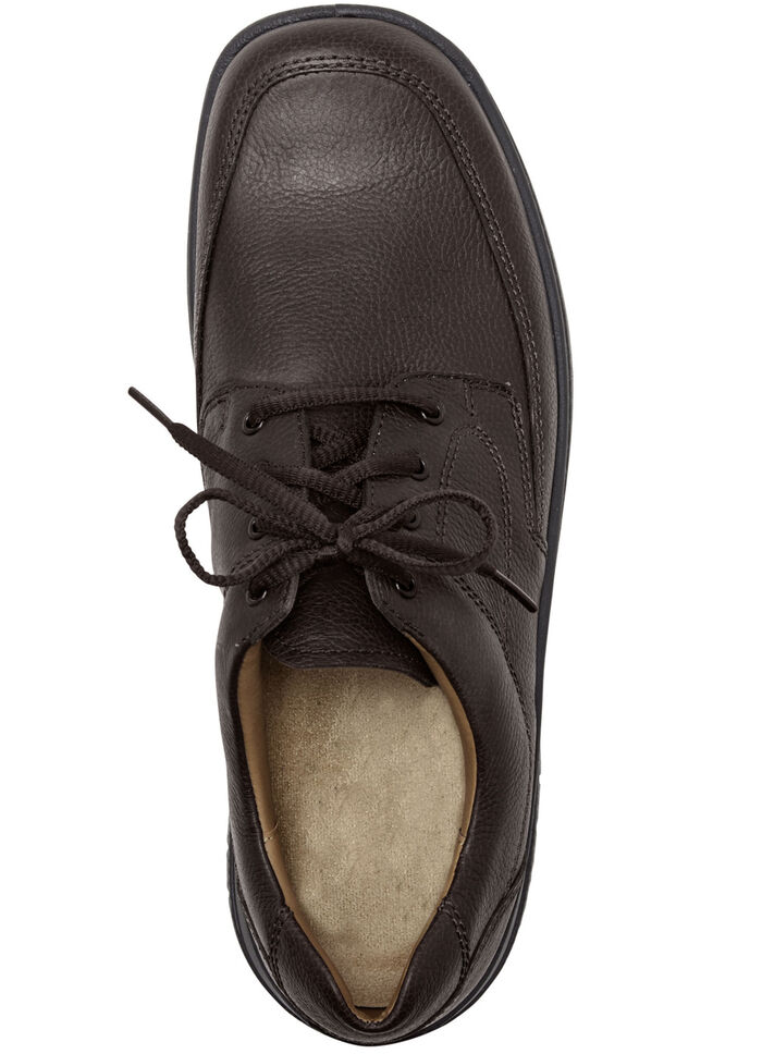 GINO GALANTE, klassieke heren veterschoen, met uitneembaar voetbed MOKKA