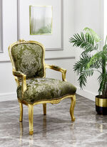 Fauteuil met bloemenpatroon 