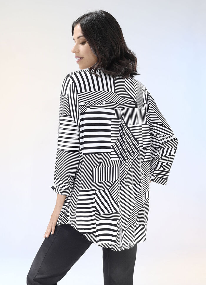 Shirt met verfijnde plooien aan de voorkant 