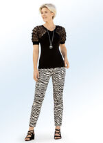 Broek in trendy dierenprint 